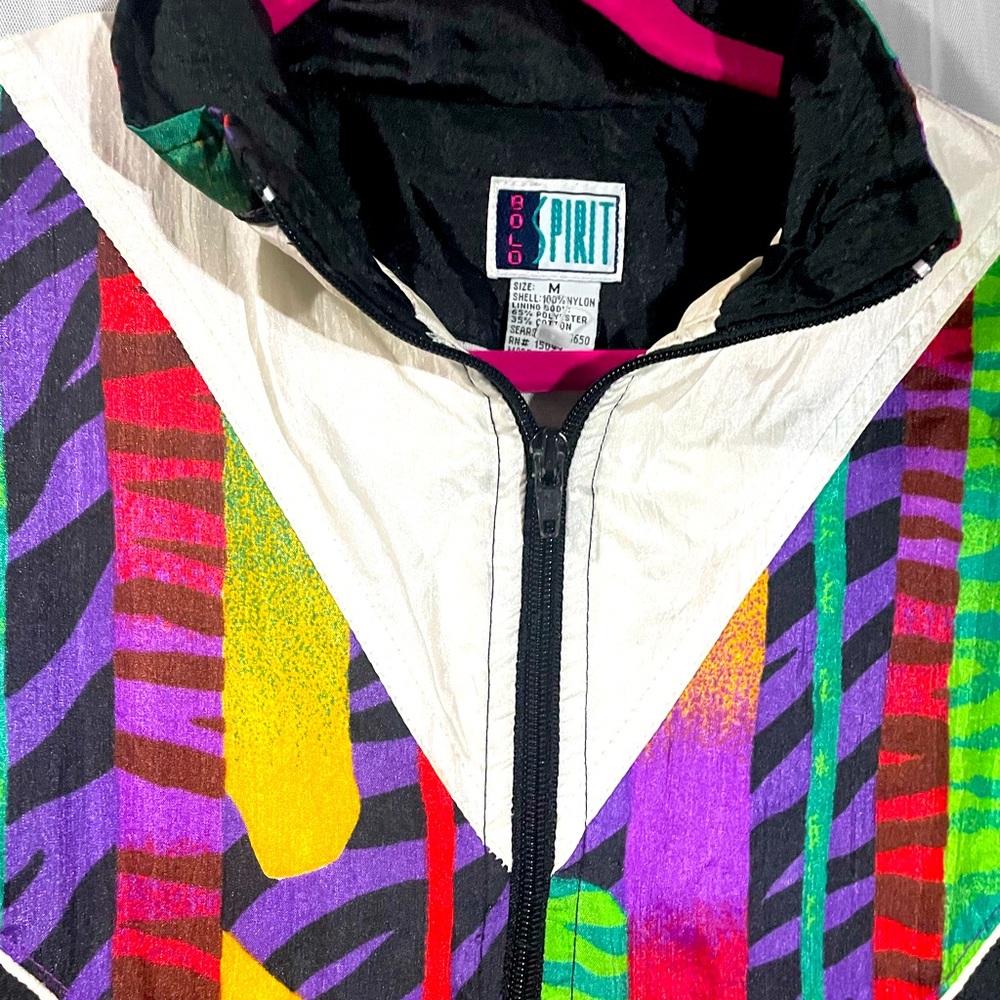 “BOLD SPIRIT” VTG Windbreaker